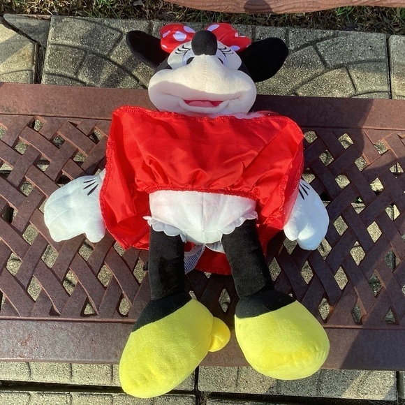Build A Bear Minnie Mouse 19.5” Tall Comes With Red Party Dress - Picture 6 of 9